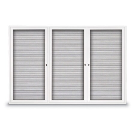United Visual Products Open Faced Traditional Corkboard, 60x48" UV644A-BLACK-BLACK